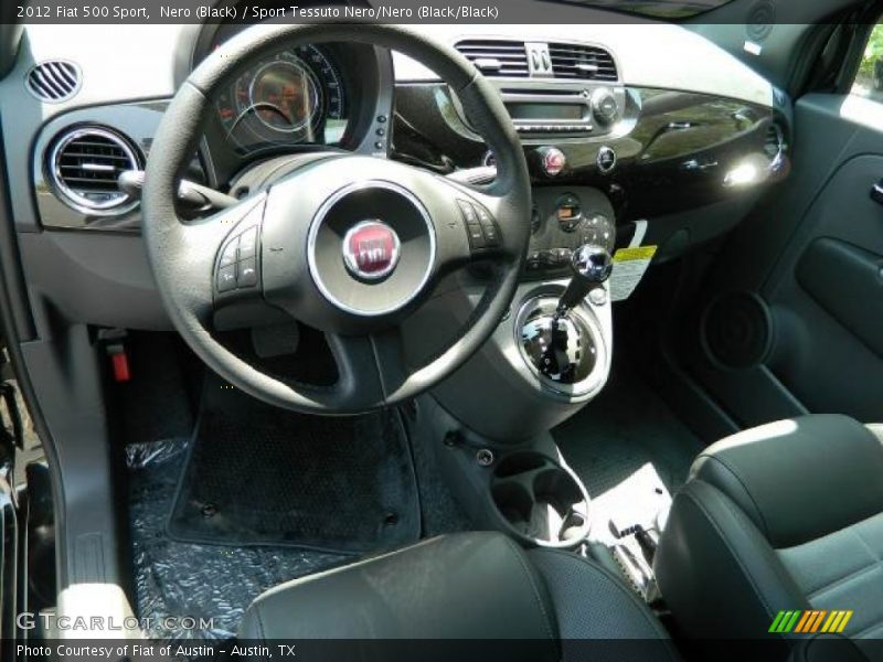 Nero (Black) / Sport Tessuto Nero/Nero (Black/Black) 2012 Fiat 500 Sport