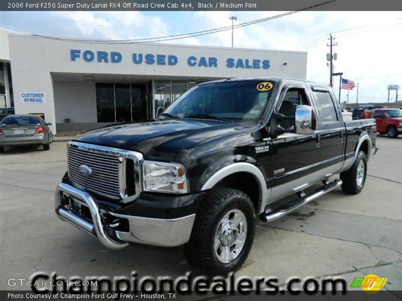 Black / Medium Flint 2006 Ford F250 Super Duty Lariat FX4 Off Road Crew Cab 4x4