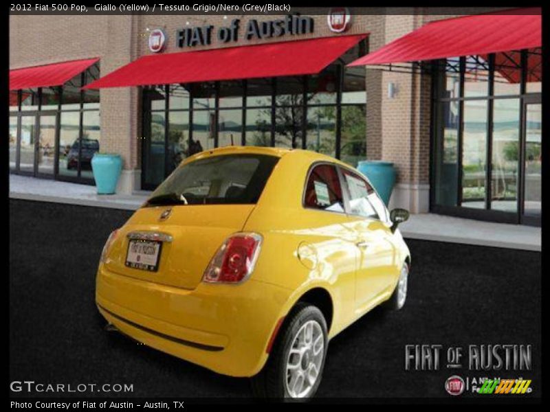 Giallo (Yellow) / Tessuto Grigio/Nero (Grey/Black) 2012 Fiat 500 Pop