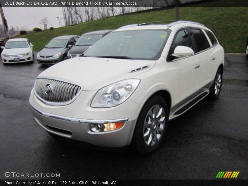 White Diamond Tricoat / Cashmere/Cocoa 2011 Buick Enclave CXL AWD