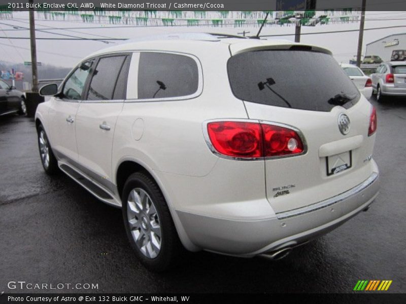 White Diamond Tricoat / Cashmere/Cocoa 2011 Buick Enclave CXL AWD