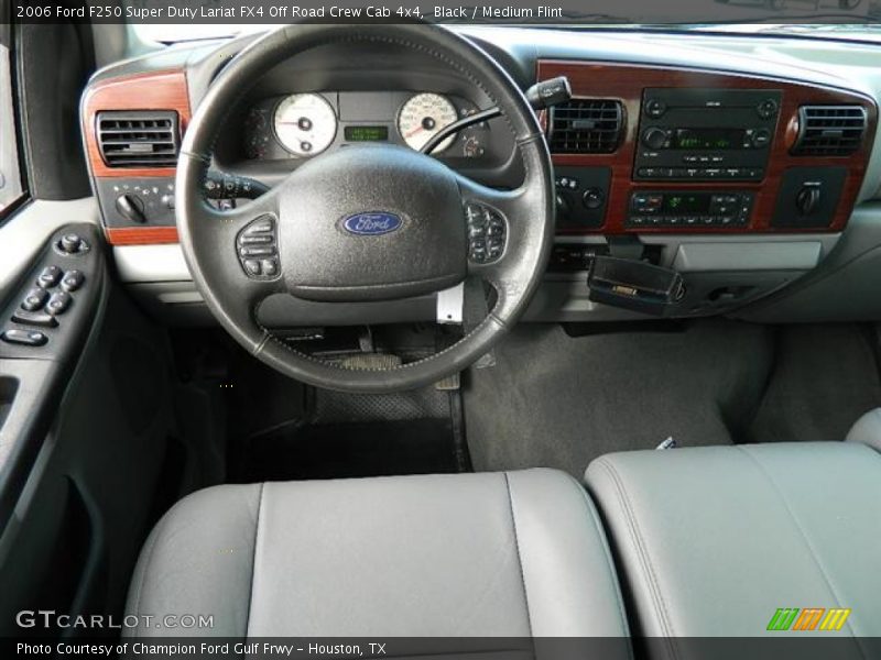 Black / Medium Flint 2006 Ford F250 Super Duty Lariat FX4 Off Road Crew Cab 4x4