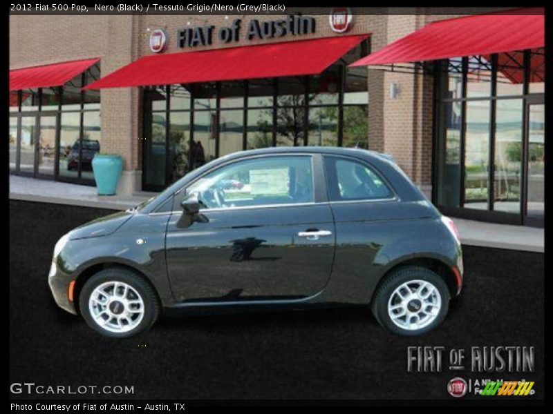 Nero (Black) / Tessuto Grigio/Nero (Grey/Black) 2012 Fiat 500 Pop