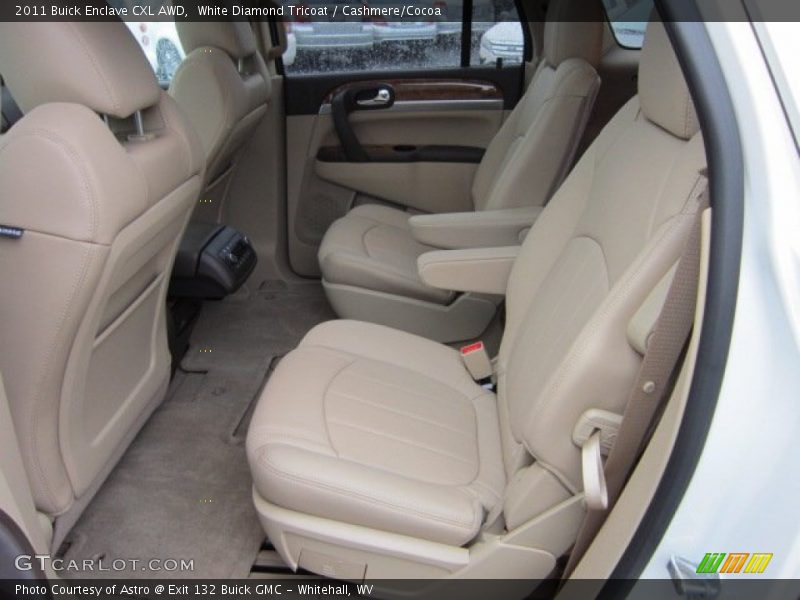 White Diamond Tricoat / Cashmere/Cocoa 2011 Buick Enclave CXL AWD