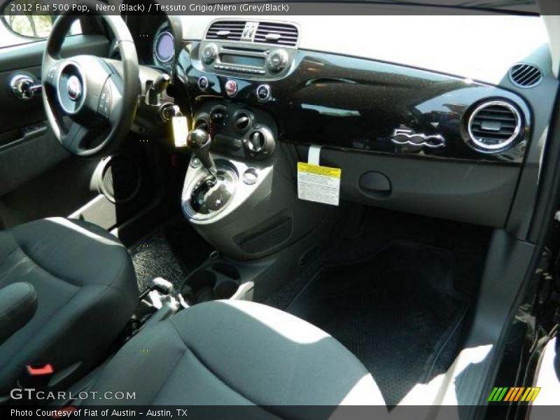 Nero (Black) / Tessuto Grigio/Nero (Grey/Black) 2012 Fiat 500 Pop