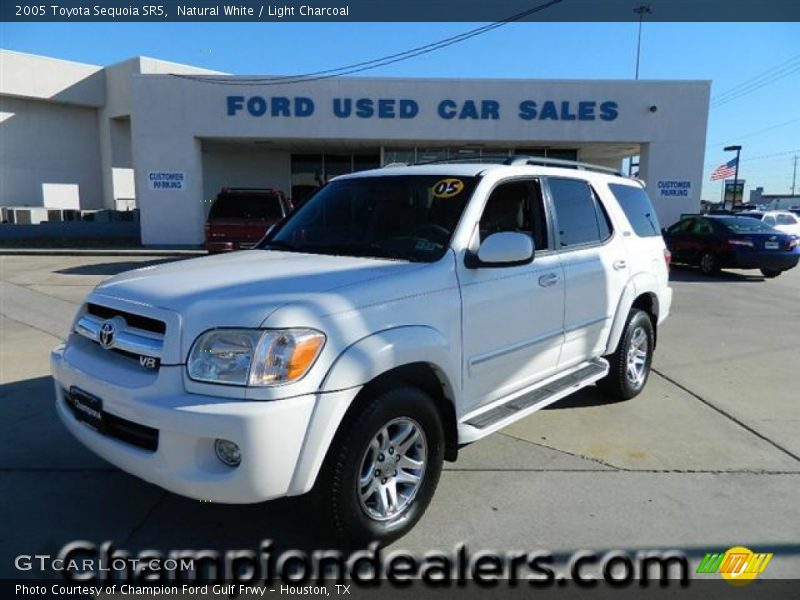 Natural White / Light Charcoal 2005 Toyota Sequoia SR5