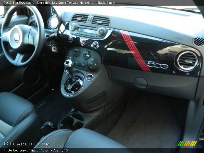 Nero (Black) / Sport Tessuto Nero/Nero (Black/Black) 2012 Fiat 500 Sport