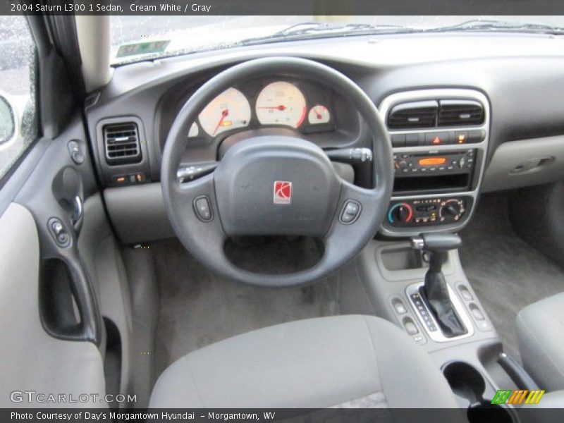 Cream White / Gray 2004 Saturn L300 1 Sedan