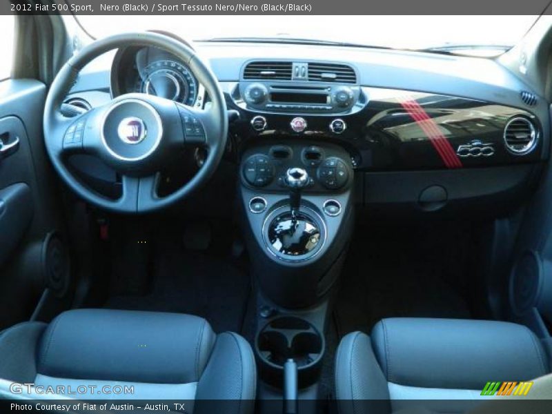 Nero (Black) / Sport Tessuto Nero/Nero (Black/Black) 2012 Fiat 500 Sport