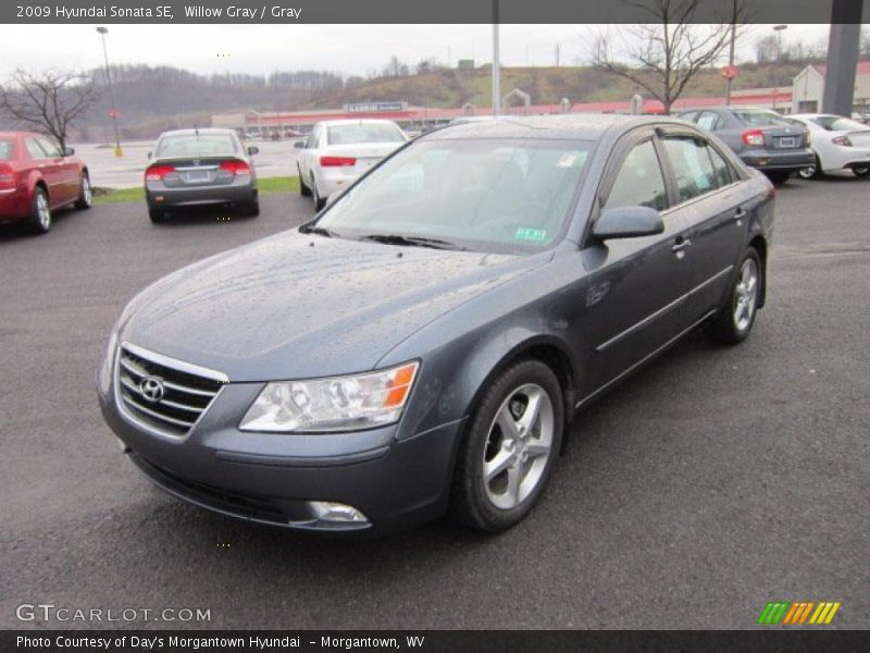 Willow Gray / Gray 2009 Hyundai Sonata SE