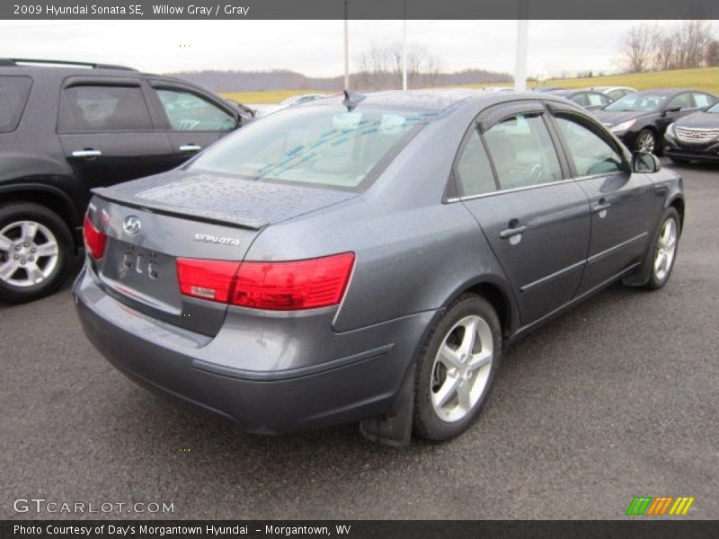 Willow Gray / Gray 2009 Hyundai Sonata SE