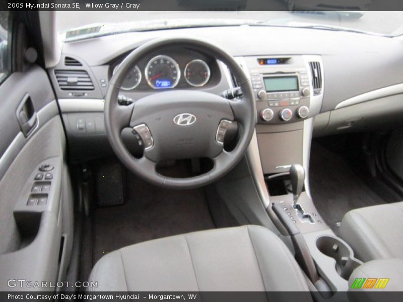 Willow Gray / Gray 2009 Hyundai Sonata SE