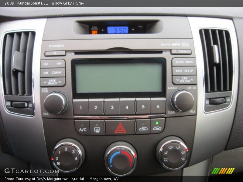 Willow Gray / Gray 2009 Hyundai Sonata SE