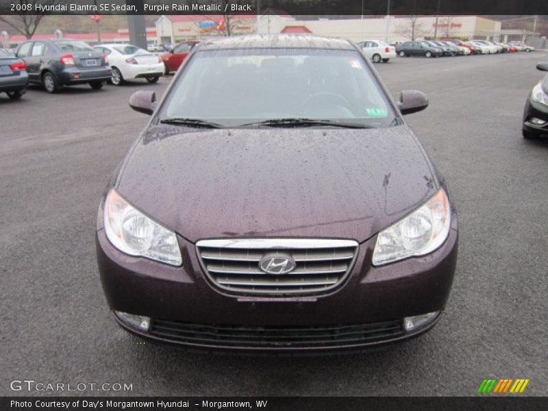 Purple Rain Metallic / Black 2008 Hyundai Elantra SE Sedan
