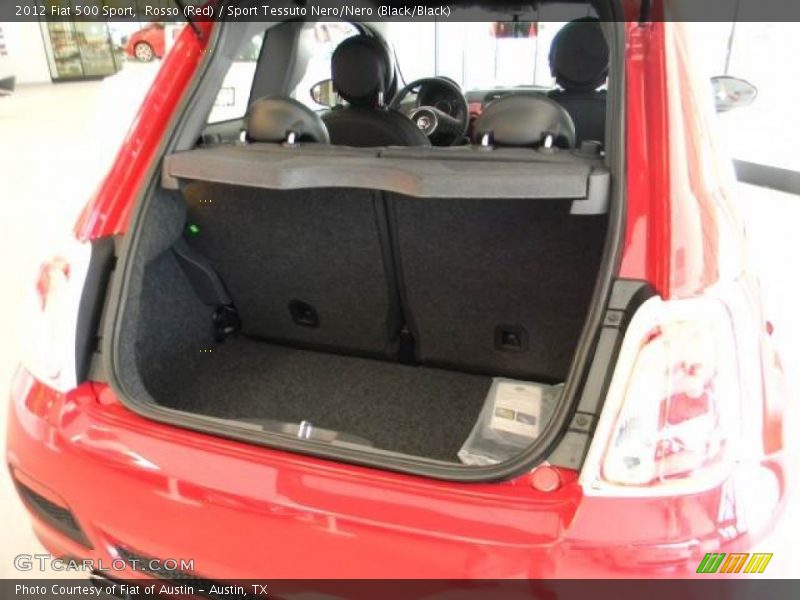 Rosso (Red) / Sport Tessuto Nero/Nero (Black/Black) 2012 Fiat 500 Sport