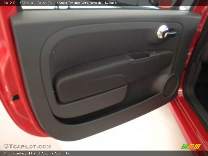 Rosso (Red) / Sport Tessuto Nero/Nero (Black/Black) 2012 Fiat 500 Sport