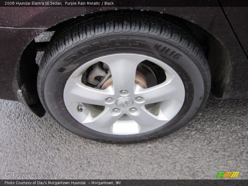 Purple Rain Metallic / Black 2008 Hyundai Elantra SE Sedan