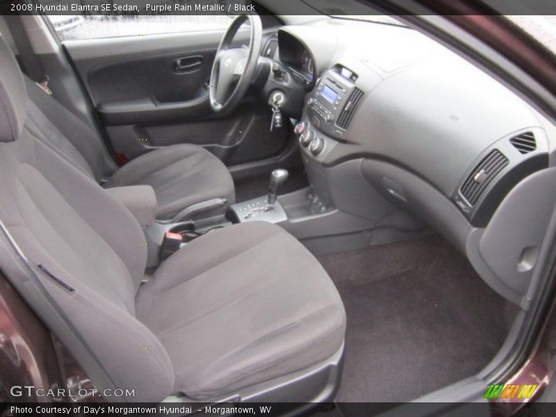Purple Rain Metallic / Black 2008 Hyundai Elantra SE Sedan
