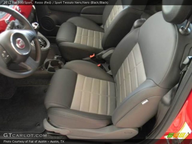 Rosso (Red) / Sport Tessuto Nero/Nero (Black/Black) 2012 Fiat 500 Sport