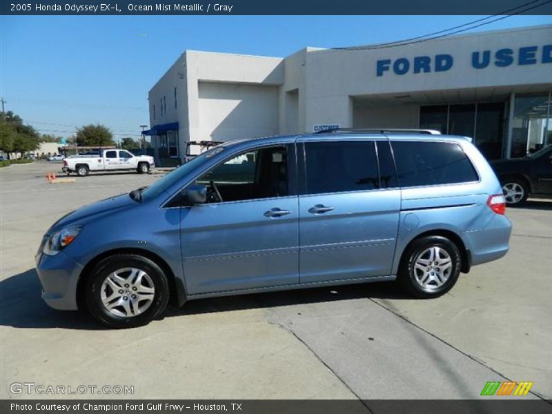Ocean Mist Metallic / Gray 2005 Honda Odyssey EX-L