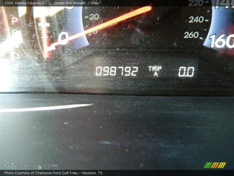 Ocean Mist Metallic / Gray 2005 Honda Odyssey EX-L