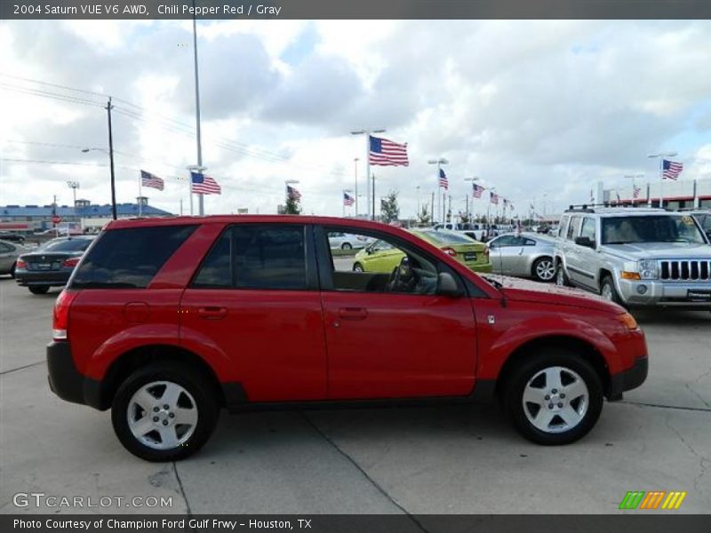 Chili Pepper Red / Gray 2004 Saturn VUE V6 AWD