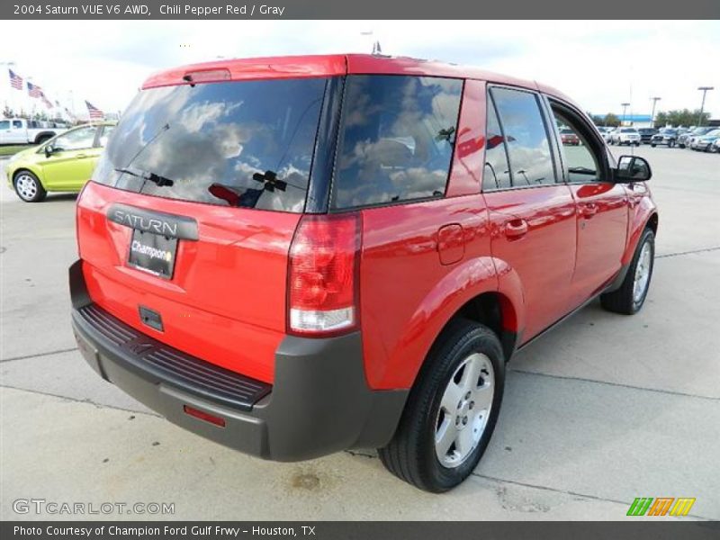 Chili Pepper Red / Gray 2004 Saturn VUE V6 AWD