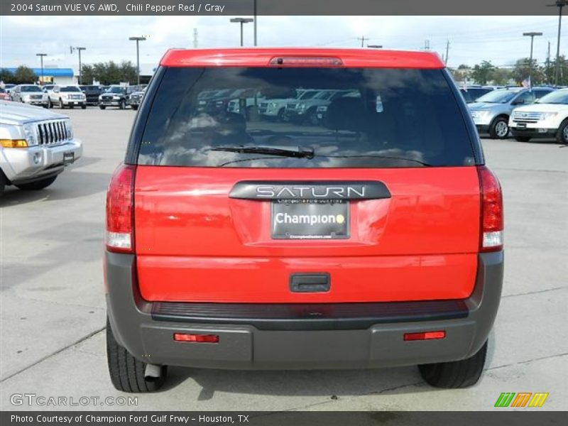 Chili Pepper Red / Gray 2004 Saturn VUE V6 AWD