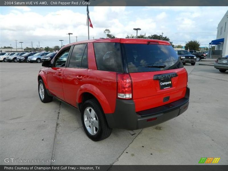 Chili Pepper Red / Gray 2004 Saturn VUE V6 AWD