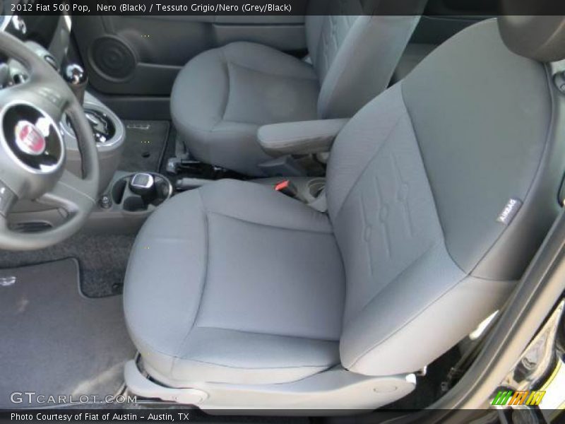Nero (Black) / Tessuto Grigio/Nero (Grey/Black) 2012 Fiat 500 Pop