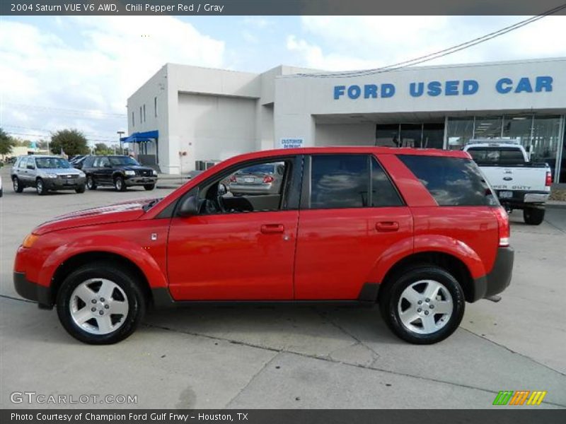 Chili Pepper Red / Gray 2004 Saturn VUE V6 AWD