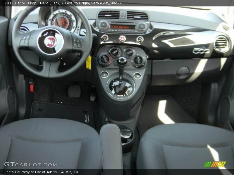 Nero (Black) / Tessuto Grigio/Nero (Grey/Black) 2012 Fiat 500 Pop
