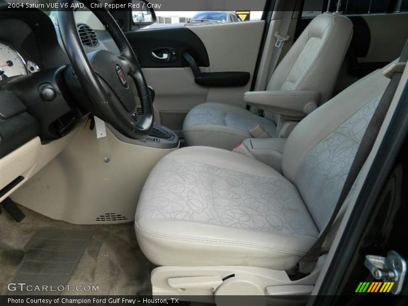 Chili Pepper Red / Gray 2004 Saturn VUE V6 AWD
