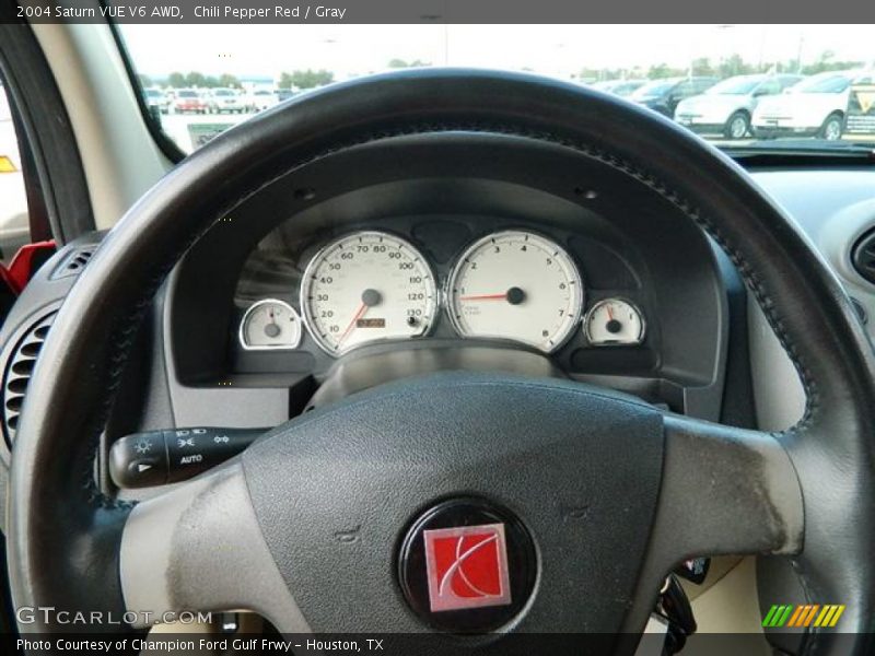 Chili Pepper Red / Gray 2004 Saturn VUE V6 AWD