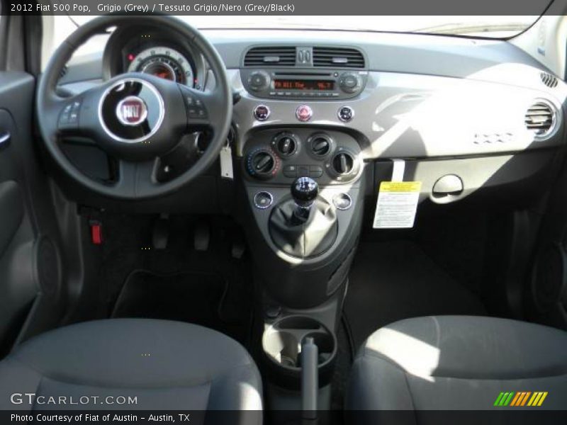Grigio (Grey) / Tessuto Grigio/Nero (Grey/Black) 2012 Fiat 500 Pop