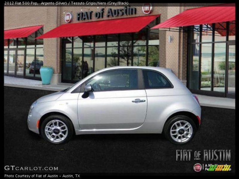 Argento (Silver) / Tessuto Grigio/Nero (Grey/Black) 2012 Fiat 500 Pop
