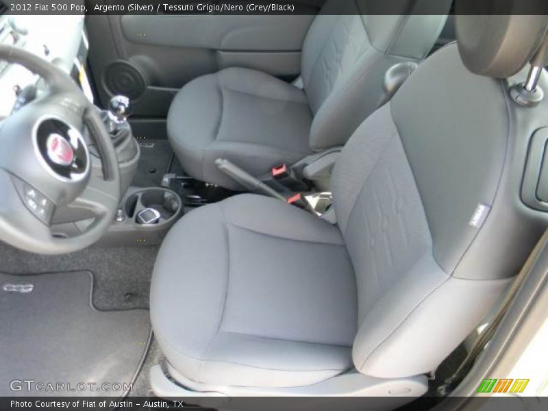 Argento (Silver) / Tessuto Grigio/Nero (Grey/Black) 2012 Fiat 500 Pop