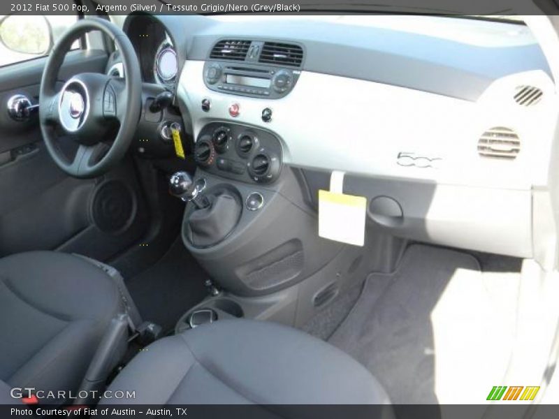 Argento (Silver) / Tessuto Grigio/Nero (Grey/Black) 2012 Fiat 500 Pop
