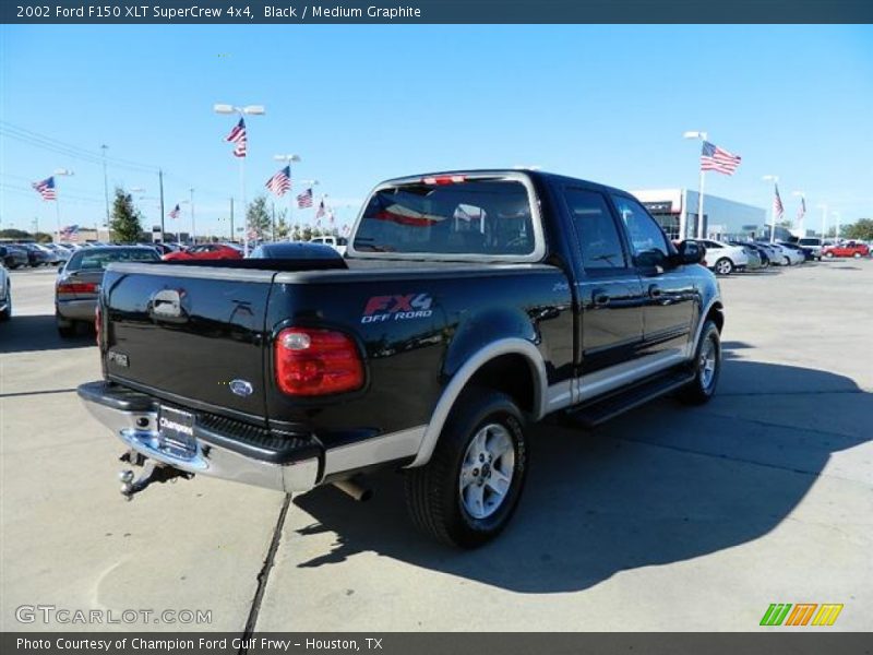 Black / Medium Graphite 2002 Ford F150 XLT SuperCrew 4x4