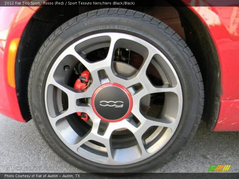 Rosso (Red) / Sport Tessuto Nero/Nero (Black/Black) 2012 Fiat 500 Sport