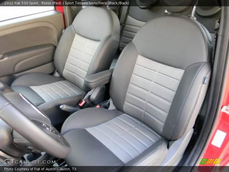 Rosso (Red) / Sport Tessuto Nero/Nero (Black/Black) 2012 Fiat 500 Sport