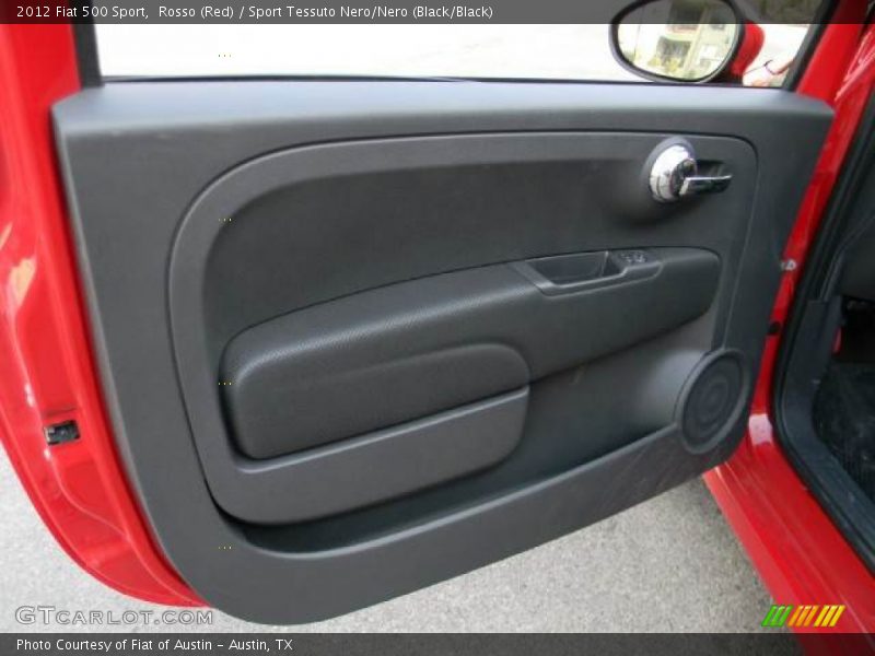Rosso (Red) / Sport Tessuto Nero/Nero (Black/Black) 2012 Fiat 500 Sport