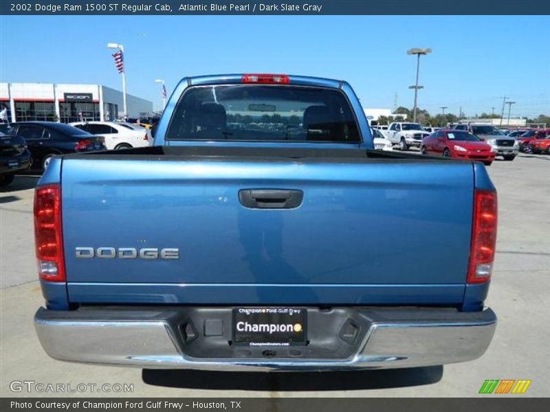Atlantic Blue Pearl / Dark Slate Gray 2002 Dodge Ram 1500 ST Regular Cab