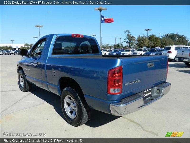Atlantic Blue Pearl / Dark Slate Gray 2002 Dodge Ram 1500 ST Regular Cab