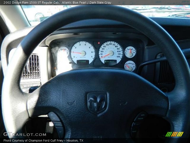 Atlantic Blue Pearl / Dark Slate Gray 2002 Dodge Ram 1500 ST Regular Cab