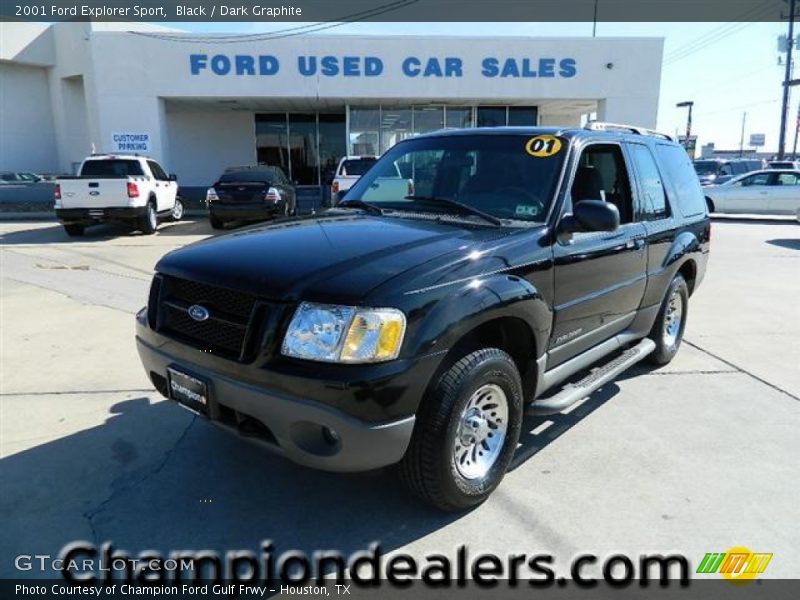 Black / Dark Graphite 2001 Ford Explorer Sport