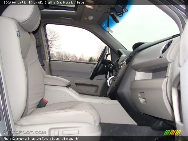 Sterling Gray Metallic / Beige 2009 Honda Pilot EX-L 4WD