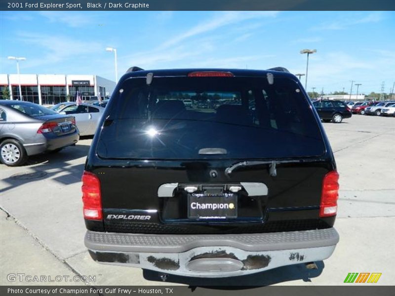 Black / Dark Graphite 2001 Ford Explorer Sport