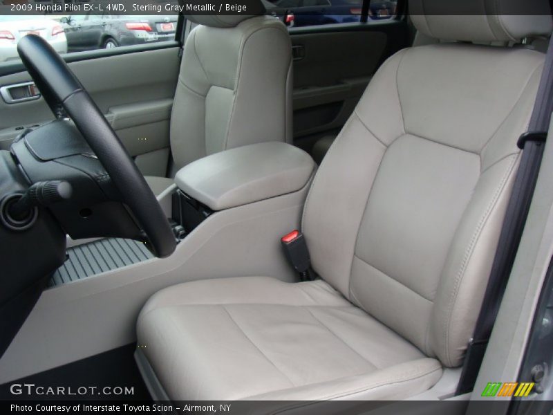 Sterling Gray Metallic / Beige 2009 Honda Pilot EX-L 4WD