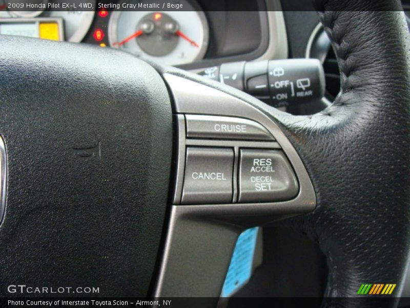 Sterling Gray Metallic / Beige 2009 Honda Pilot EX-L 4WD